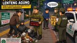 Ada OTT Sampah Liar Di Lenteng Agung 