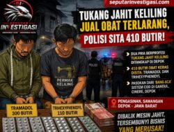 Tukang Jahit keliling Di Depok, Jual Tramadol Dibekuk Polisi