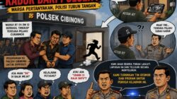 Terduga Pelaku Curanmor Kabur dari Polsek Cibinong Viral