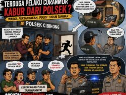 Terduga Pelaku Curanmor Kabur dari Polsek Cibinong Viral